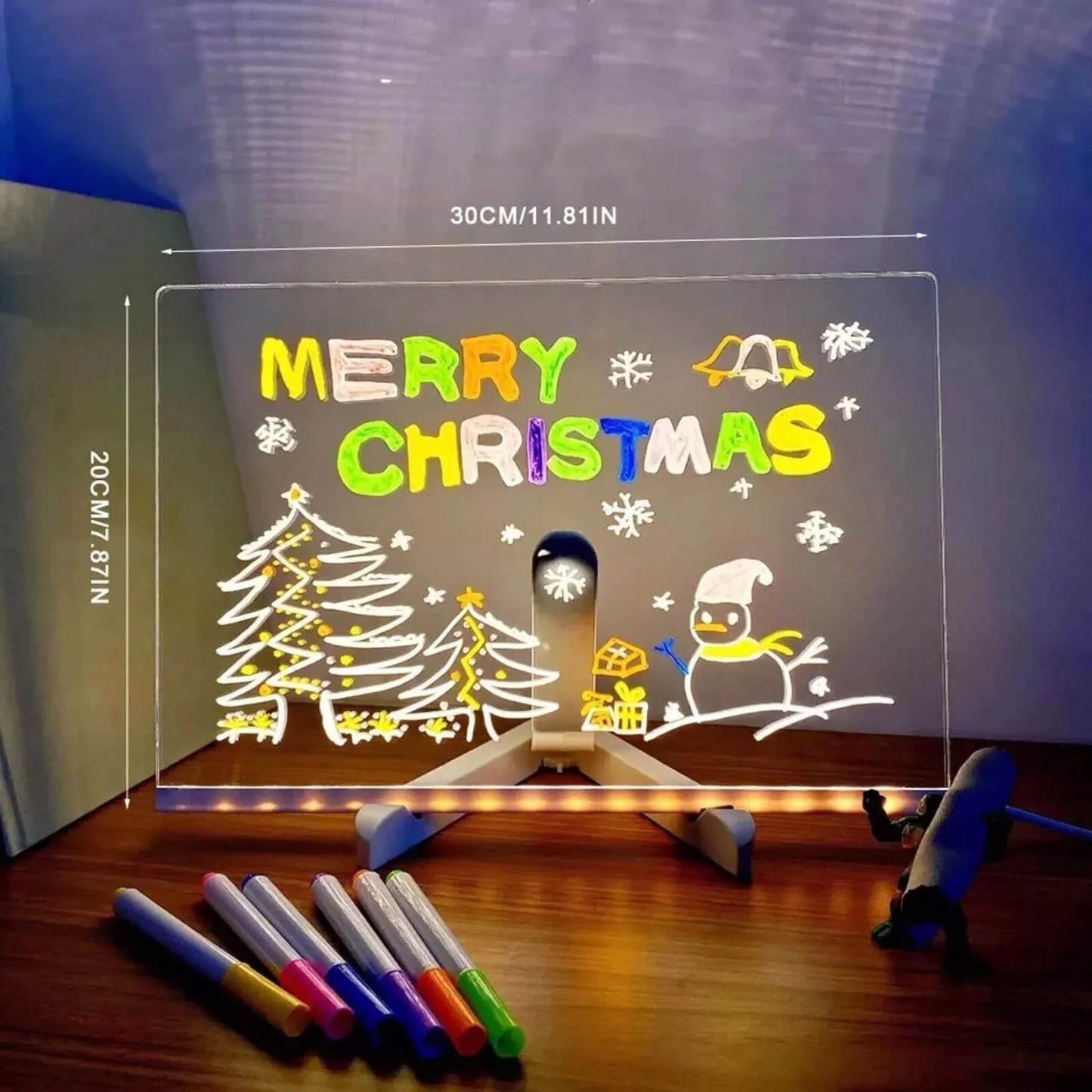 ⏳🎨Tablero de dibujo LED luminoso para niños