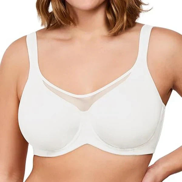 šSujetador elegante de cobertura completa transparente para mujer de talla grande
