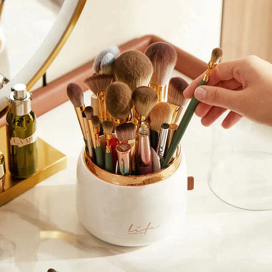 Contenedor De Brochas Para Maquillaje A Prueba De Polvo