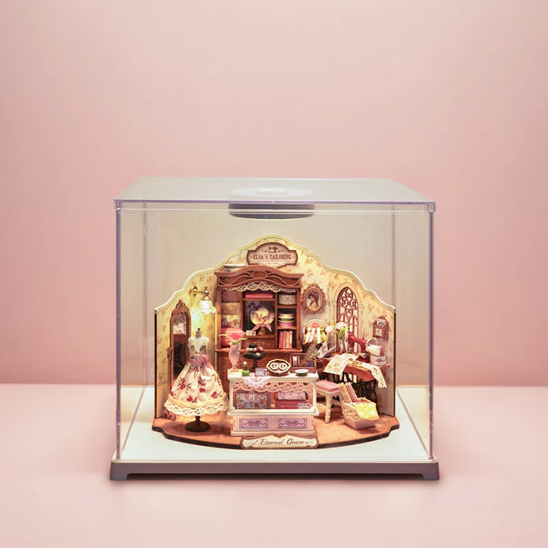 Kit de Bloques de Construcción para Escena Miniatura de Sastrería