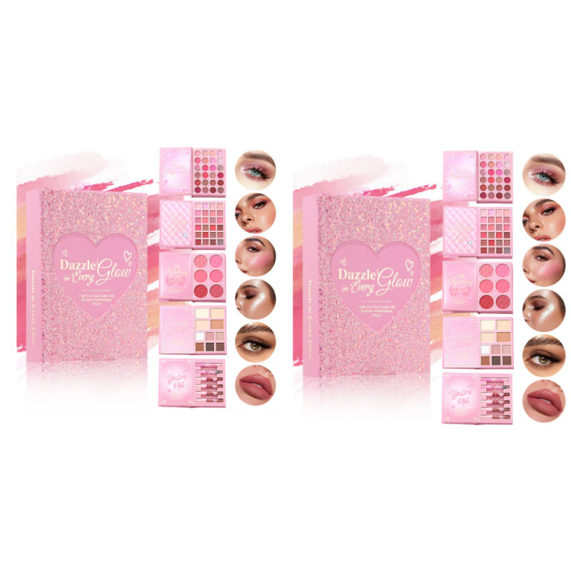 ¡Una sola paleta para todos tus looks de maquillaje completo! Set de Paleta de Maquillaje Todo en Uno tipo Libro