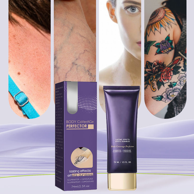 💜Último día: ¡Compra 1 y llévate 1 gratis!💜✨Perfeccionador de cobertura corporal: maquillaje corporal resistente al agua, ligero e impecable