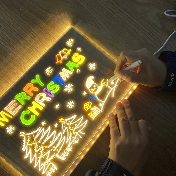 ⏳🎨Tablero de dibujo LED luminoso para niños