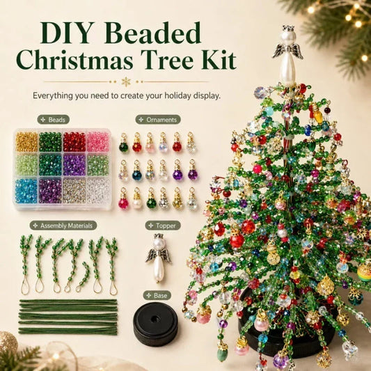 🎄✨ Kit DIY para Árbol de Navidad con Cuentas – 🎅 Crea tu propia decoración navideña que brilla con magia 💡