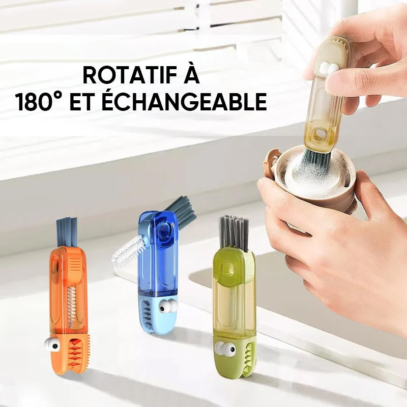 Cepillo 4 en 1 para Huecos de Botellas