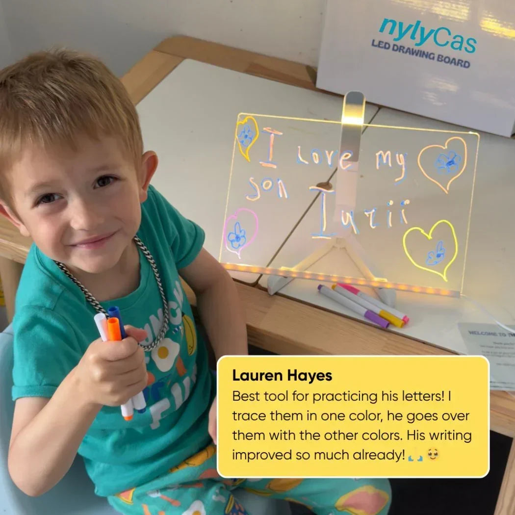 ⏳🎨Tablero de dibujo LED luminoso para niños