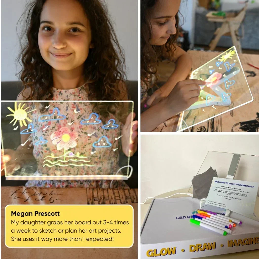 ⏳🎨Tablero de dibujo LED luminoso para niños