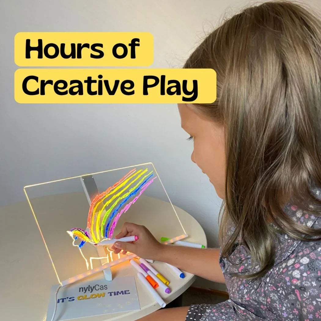 ⏳🎨Tablero de dibujo LED luminoso para niños