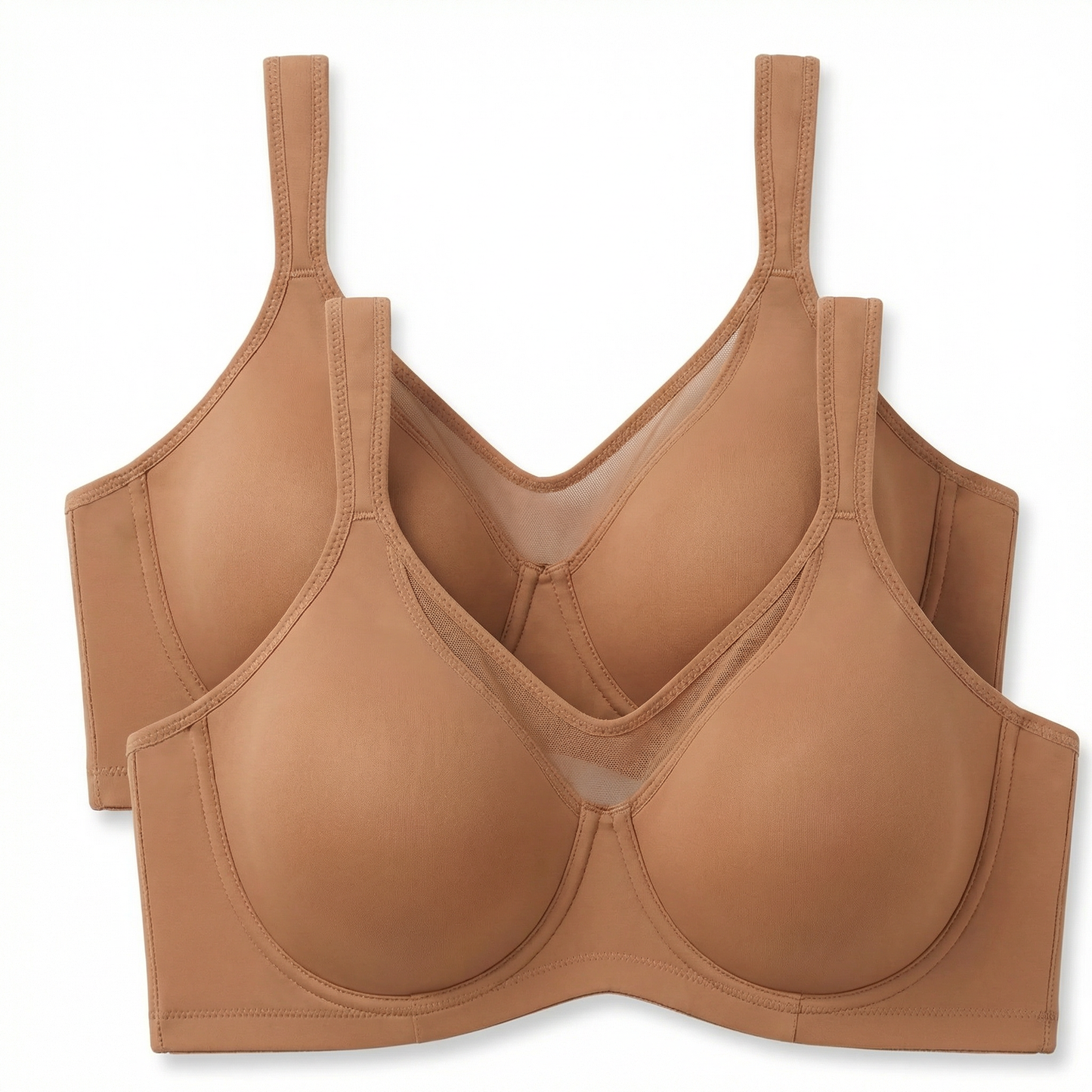 💐Sujetador elegante de cobertura completa transparente para mujer de talla grande
