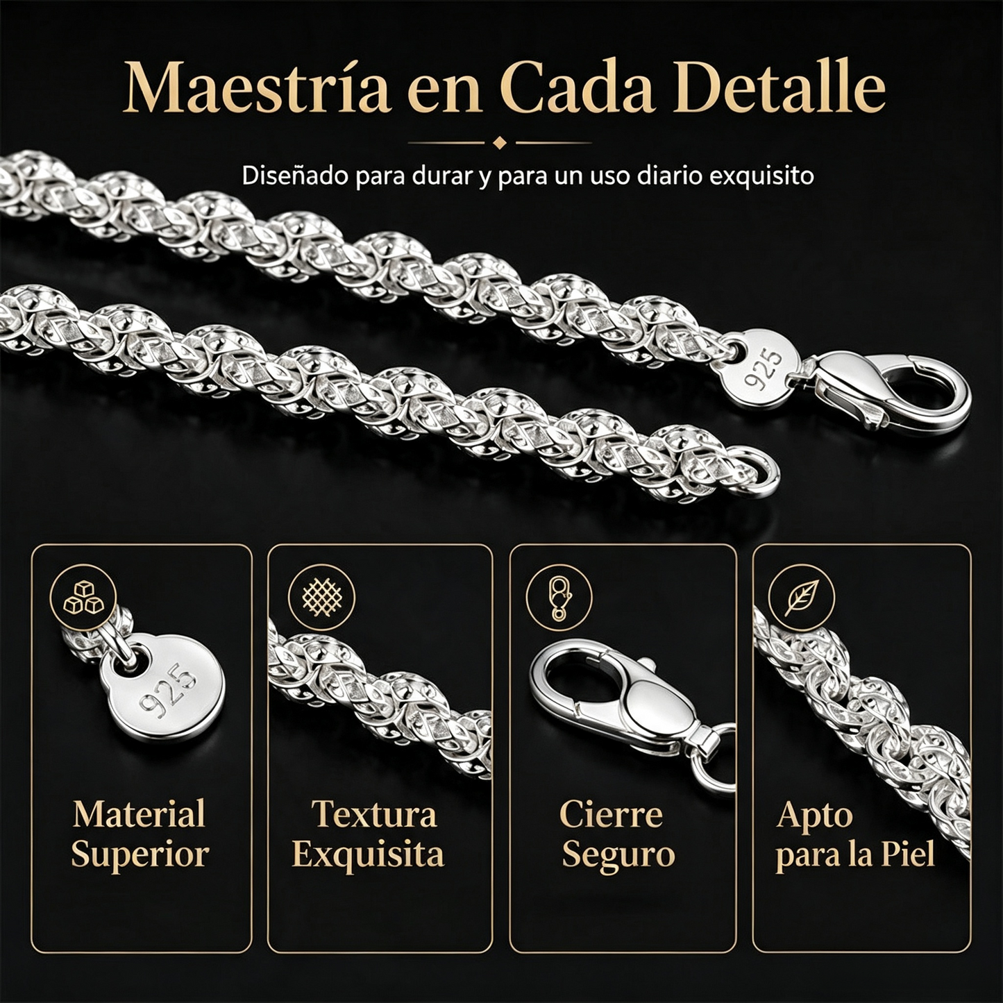 Pulsera y Collar de Cadena con Escamas de Dragón, Tendencia Actual📿