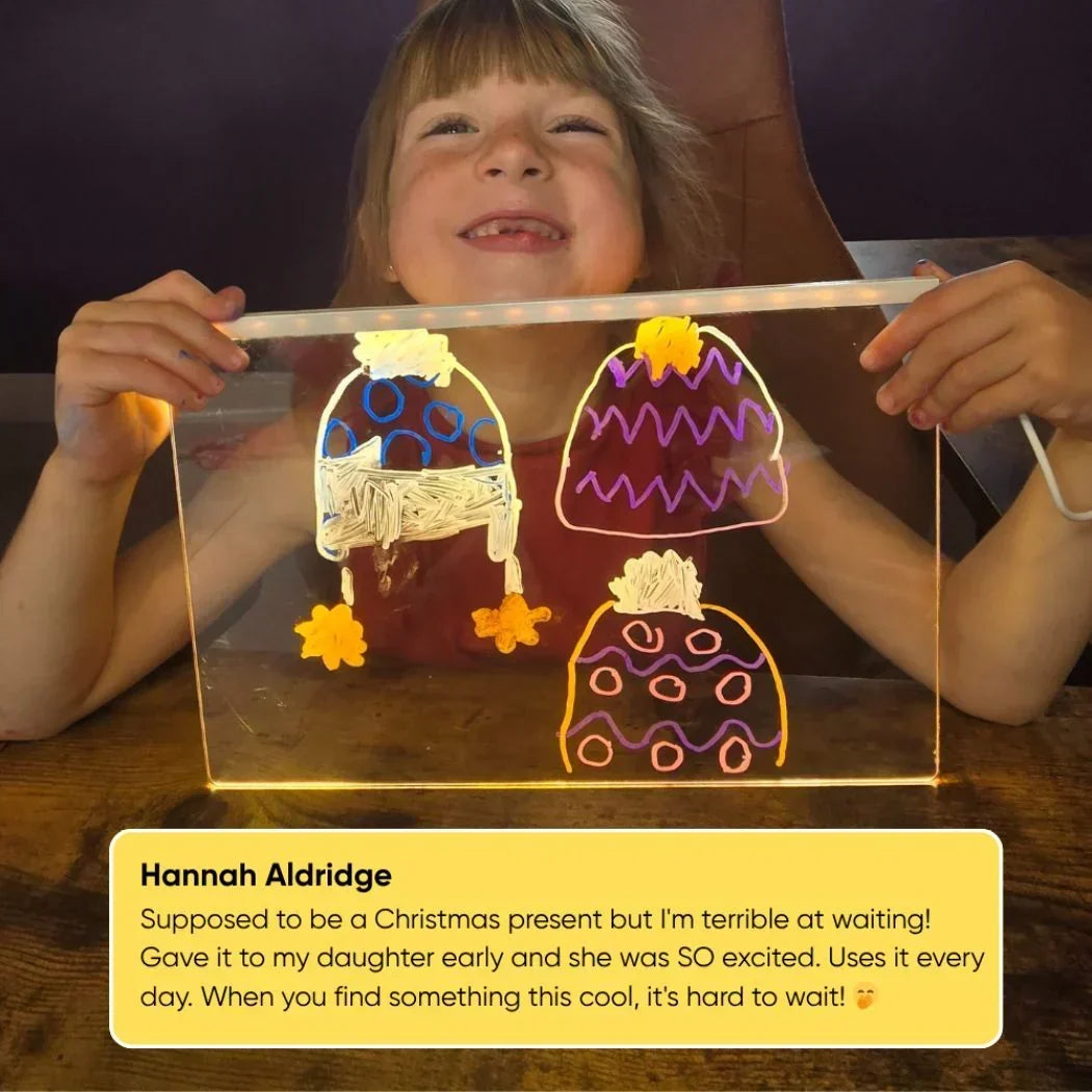 ⏳🎨Tablero de dibujo LED luminoso para niños