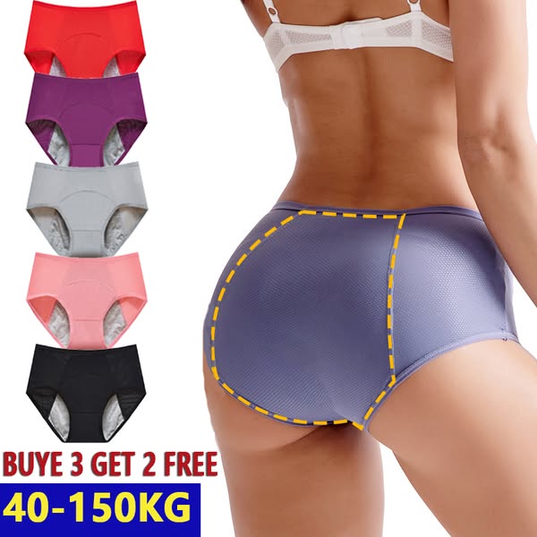 🌸Compre 1 y llévese 3 packs🔥2026 Más vendido Braguitas de cintura alta a prueba de fugas