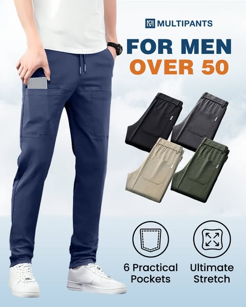 🥰 MultiPants – Pantalon cargo ultra-extensible, résistant et doté de nombreuses poches