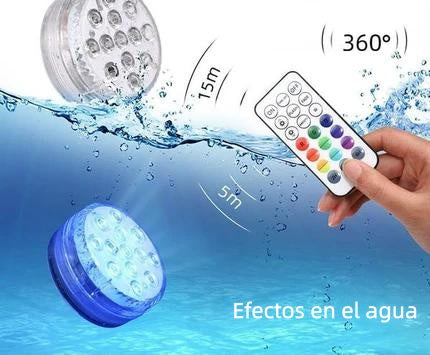 🌊 Sistema de iluminación LED para buceo (10 luces)