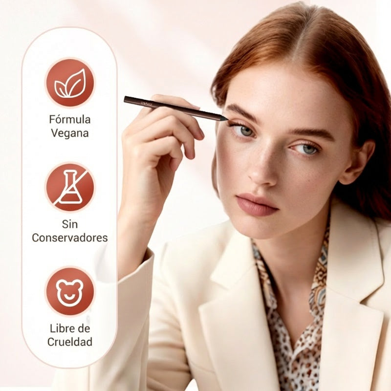 🔥🎁Último Día: Compra 1, Obtén 1 Gratis🔥-🌟Dúo de delineador de ojos impermeable por 24 horas, lápiz de ojos afilable