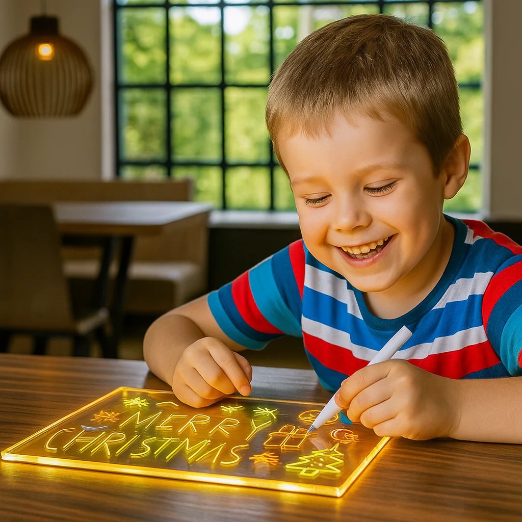 ⏳🎨Tablero de dibujo LED luminoso para niños