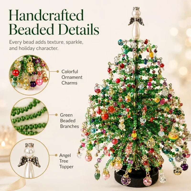 🎄✨ Kit DIY para Árbol de Navidad con Cuentas – 🎅 Crea tu propia decoración navideña que brilla con magia 💡