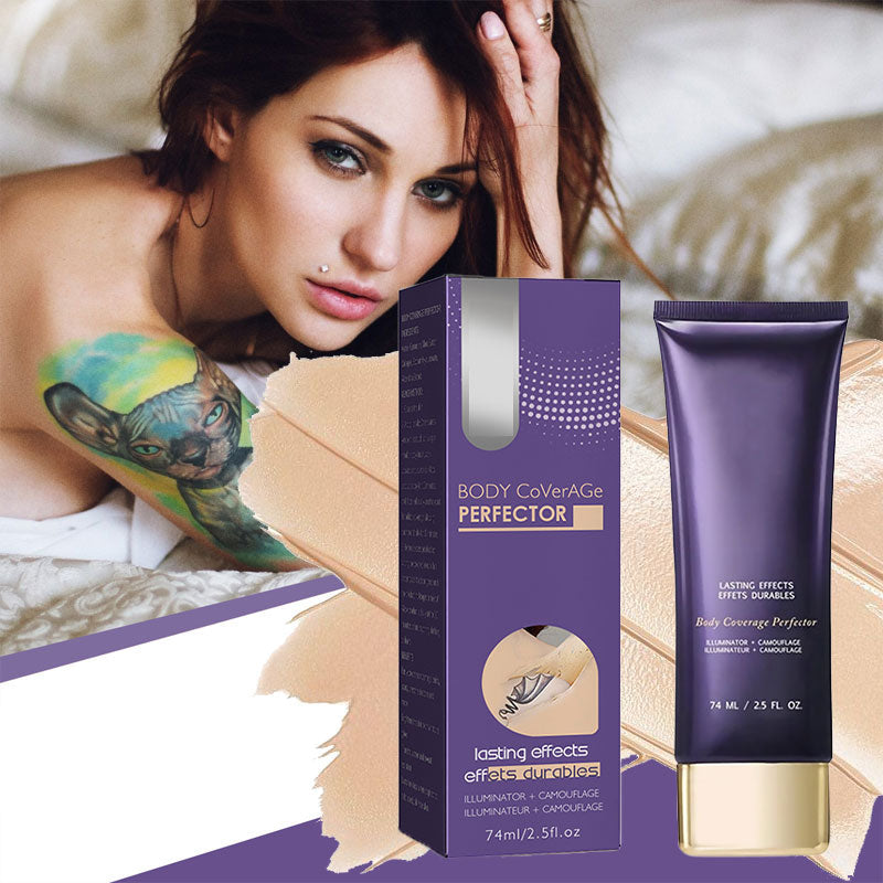 💜Último día: ¡Compra 1 y llévate 1 gratis!💜✨Perfeccionador de cobertura corporal: maquillaje corporal resistente al agua, ligero e impecable