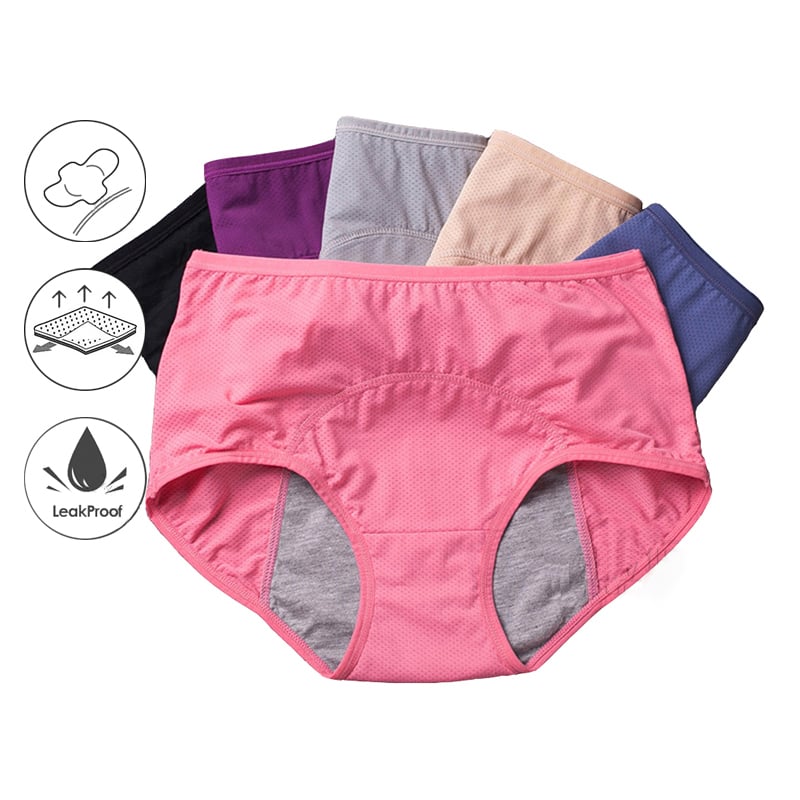 🌸Compre 1 y llévese 3 packs🔥2026 Más vendido Braguitas de cintura alta a prueba de fugas