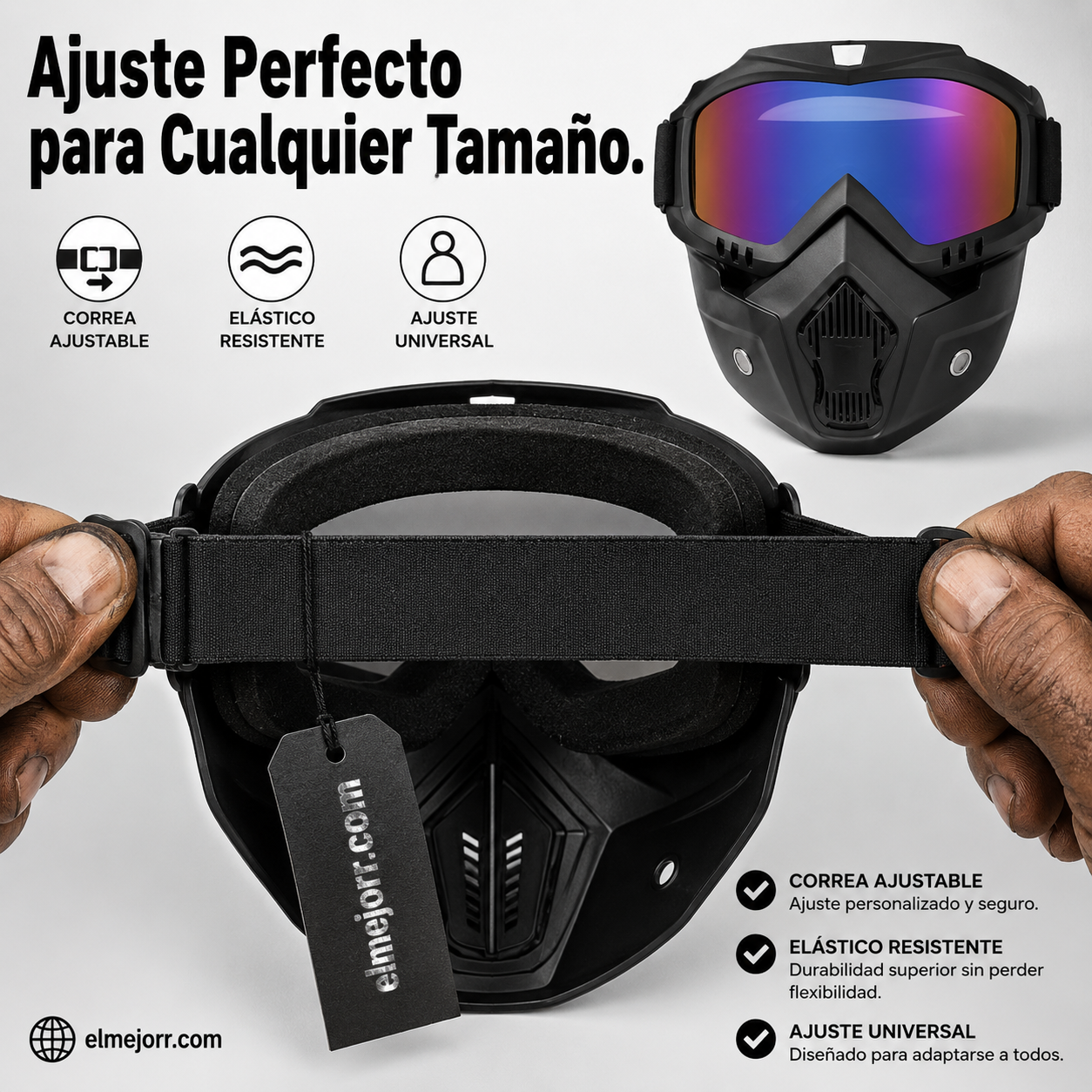 Máscarilla especial para soldadura y corte（antideslumbrante, anti radiación ultravioleta y antipolvo）