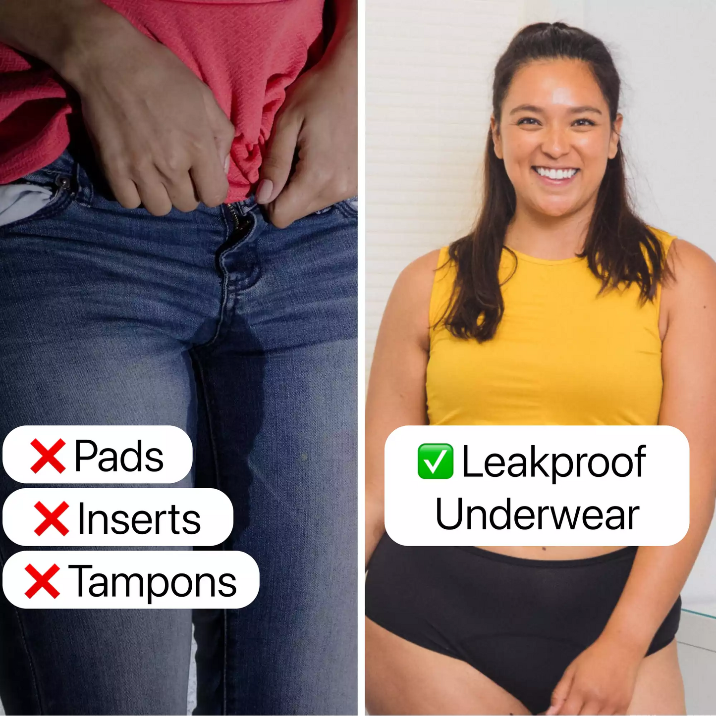 🌸Compre 1 y llévese 3 packs🔥2026 Más vendido Braguitas de cintura alta a prueba de fugas