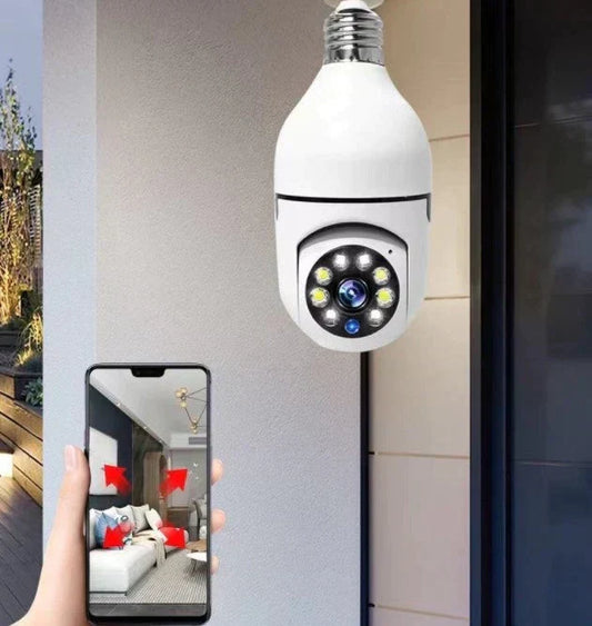 Cámara de Seguridad 4MP con Foco y Seguimiento IA | Visión Nocturna Full Color, WiFi Dual y Alertas Inteligentes
