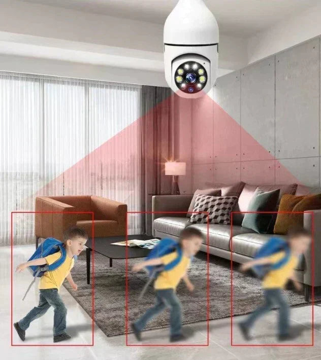 Cámara de Seguridad 4MP con Foco y Seguimiento IA | Visión Nocturna Full Color, WiFi Dual y Alertas Inteligentes