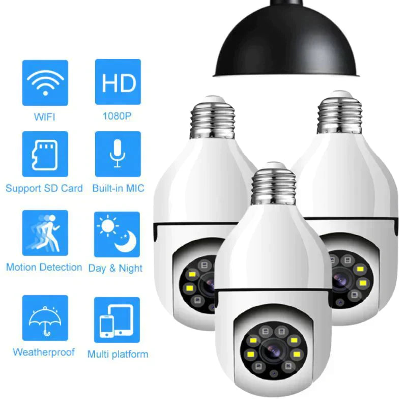 Cámara de Seguridad 4MP con Foco y Seguimiento IA | Visión Nocturna Full Color, WiFi Dual y Alertas Inteligentes