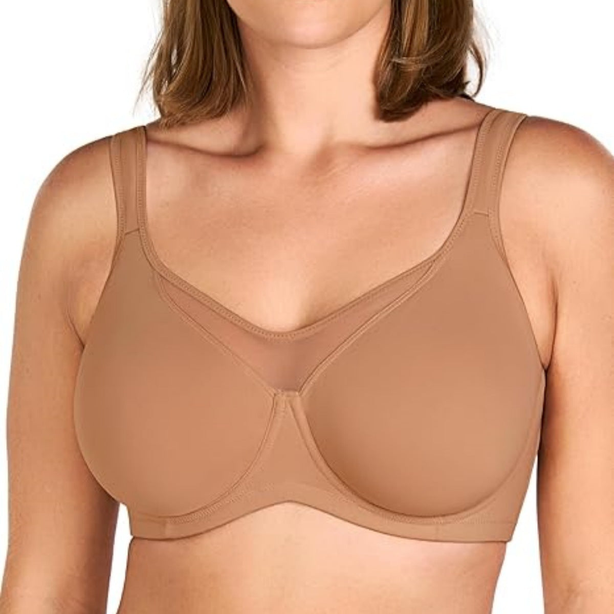 💐Sujetador elegante de cobertura completa transparente para mujer de talla grande