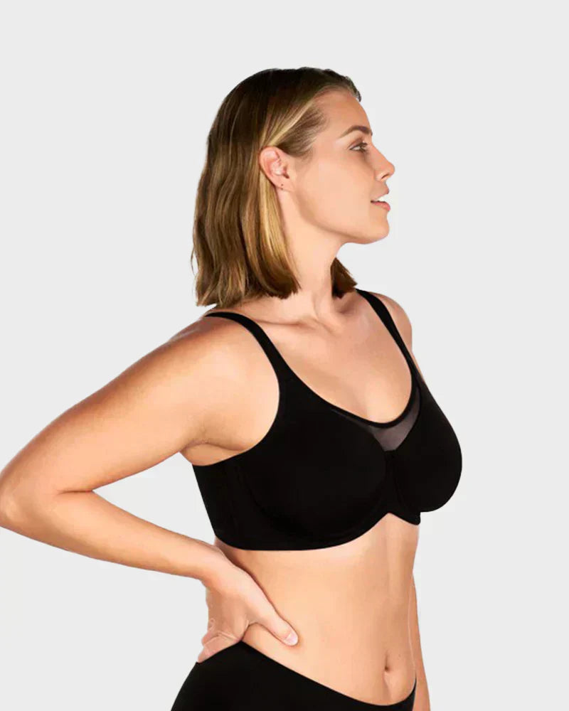 💐Sujetador elegante de cobertura completa transparente para mujer de talla grande