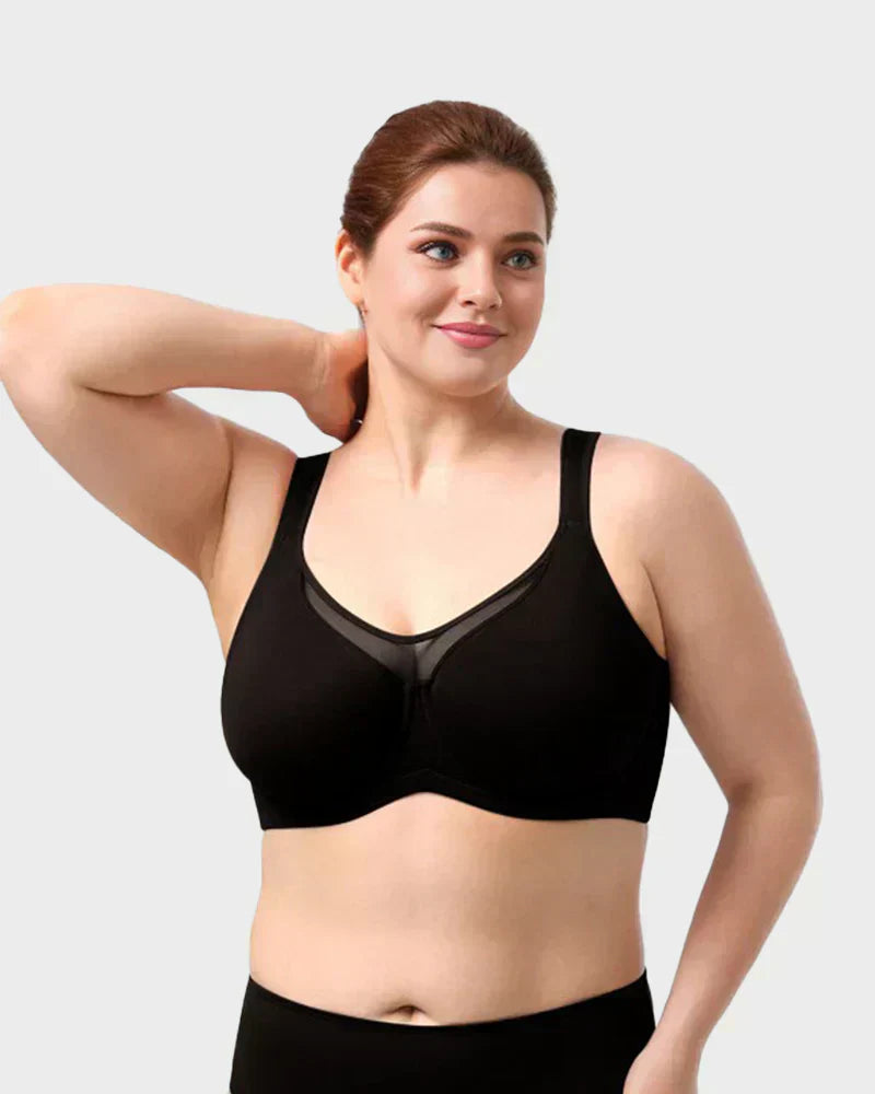 💐Sujetador elegante de cobertura completa transparente para mujer de talla grande