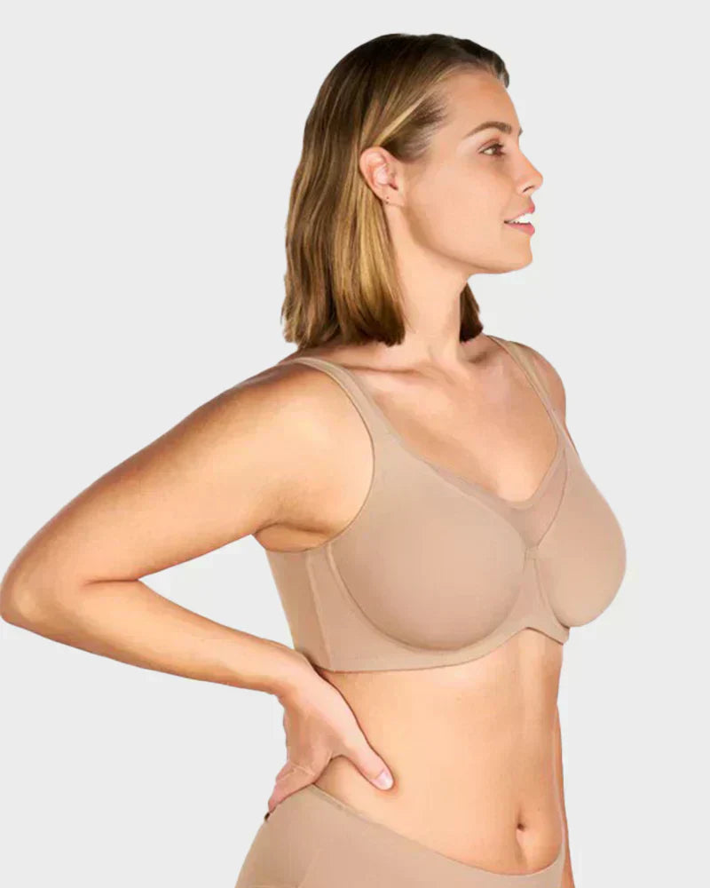 💐Sujetador elegante de cobertura completa transparente para mujer de talla grande