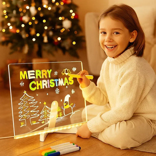 ⏳🎨Tablero de dibujo LED luminoso para niños
