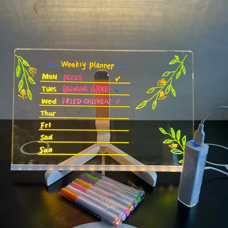 ⏳🎨Tablero de dibujo LED luminoso para niños