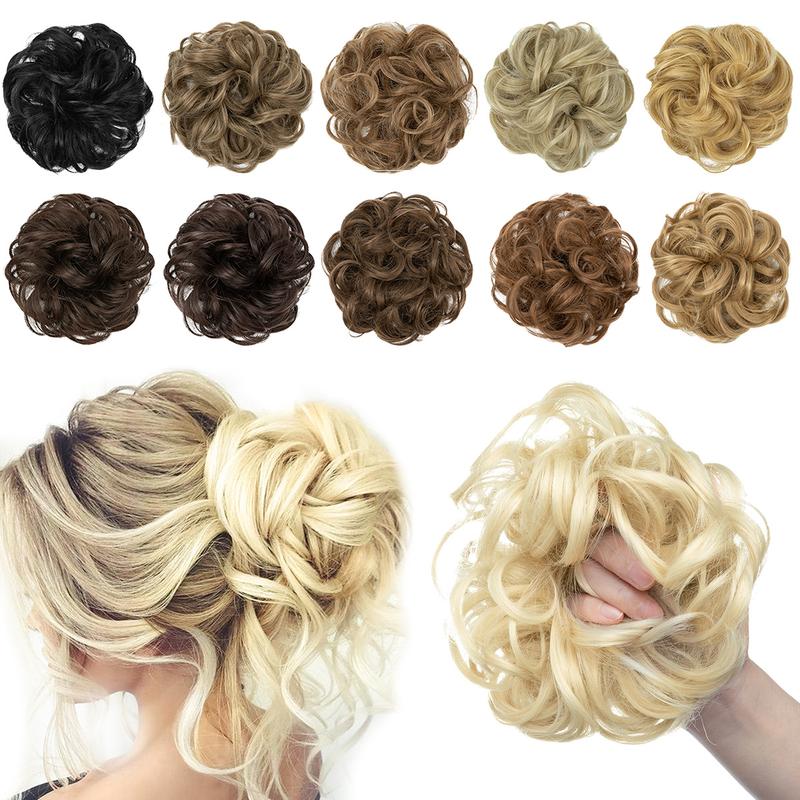 Gomas para moños para cabello rizado y despeinado