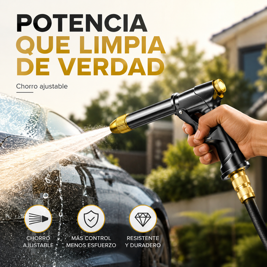 📢📢¡50% DE DESCUENTO! ⏰ Kit de pistola de agua de alta presión para lavado de coches 🚗💦