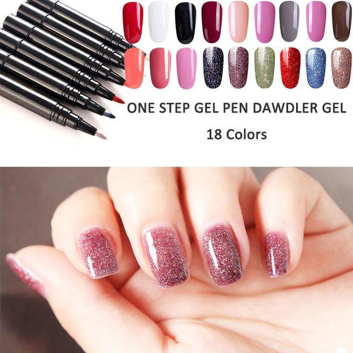 Pluma de gel de uñas de un paso