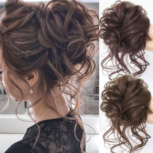 Gomas para moños para cabello rizado y despeinado