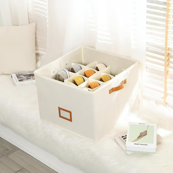 👟 ¡Adiós al Desorden! Caja de Zapatos de Tela Plegable y Transpirable ✨