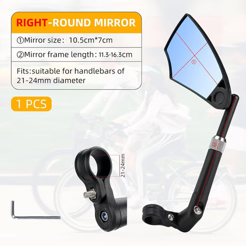 後視鏡 單車後視鏡 自行車後照鏡 360度可調