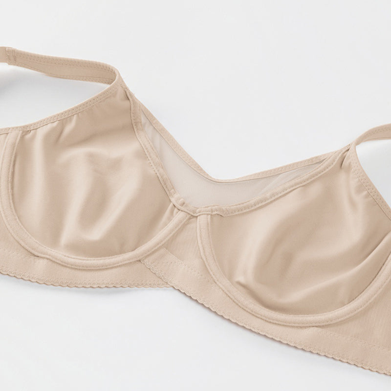 💐Sujetador elegante de cobertura completa transparente para mujer de talla grande