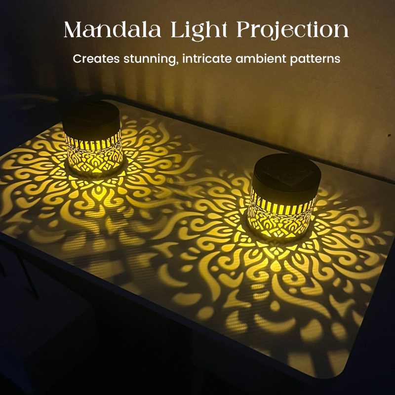Lámpara Solar Mandala – Decoración Mágica para Exterior
