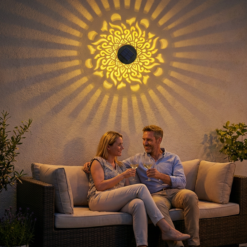 Lámpara Solar Mandala – Decoración Mágica para Exterior