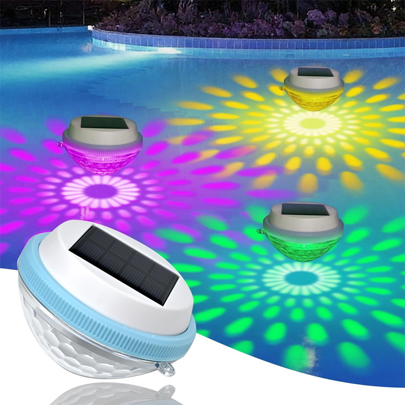 Luz solar flotante LED para piscina