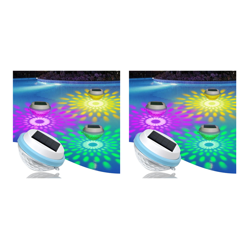 Luz solar flotante LED para piscina