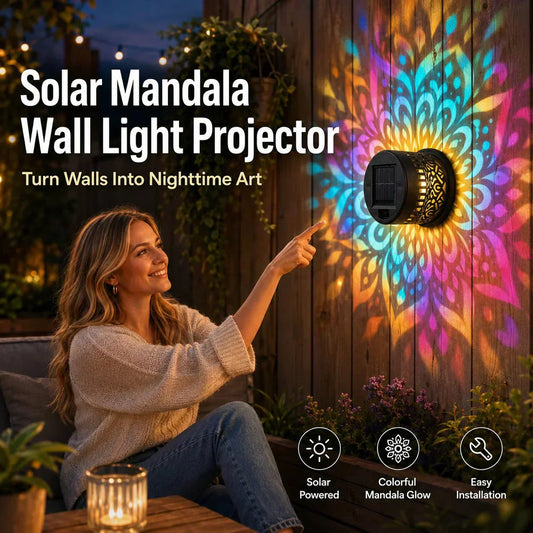 Lámpara Solar Mandala – Decoración Mágica para Exterior