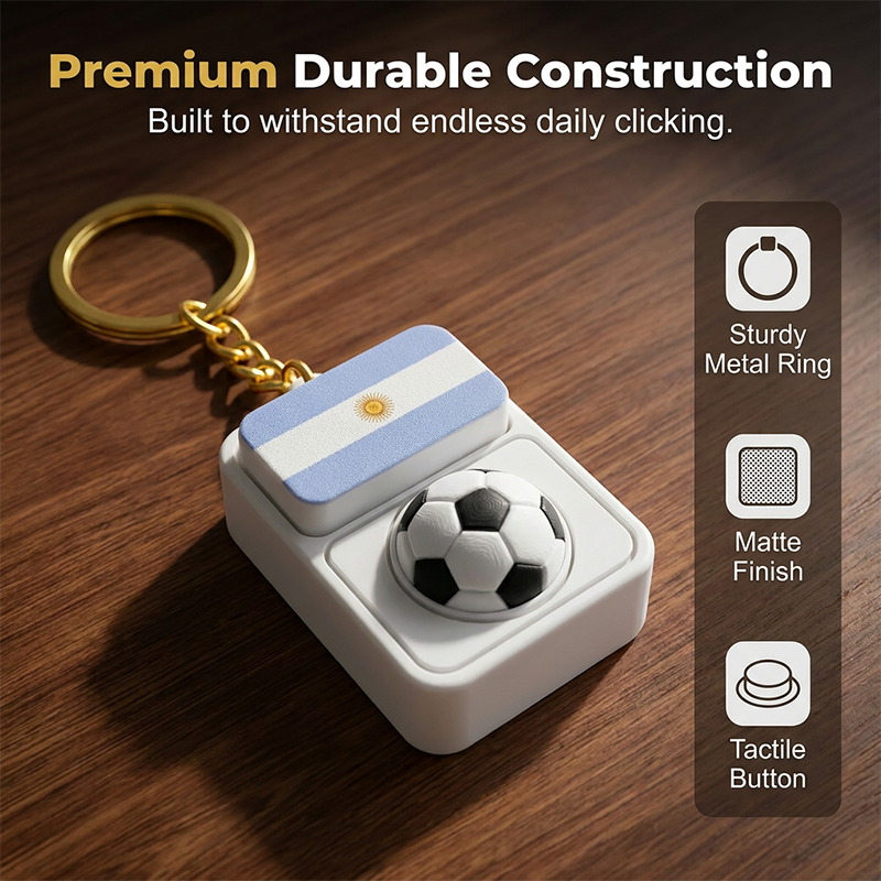 Llavero clicker con bandera nacional del Mundial 2026