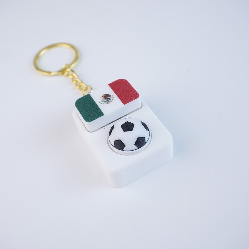 Llavero clicker con bandera nacional del Mundial 2026
