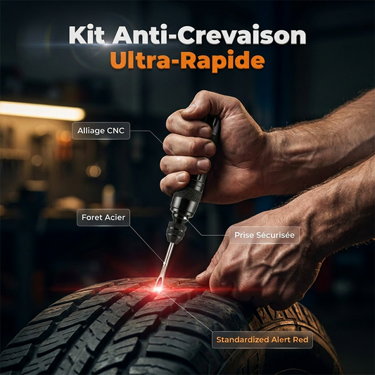 Tubeless Tire Repair Kit – Aluminum Case🪄🚗