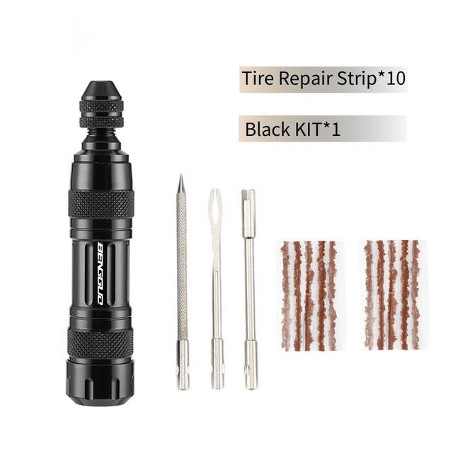 Tubeless Tire Repair Kit – Aluminum Case🪄🚗